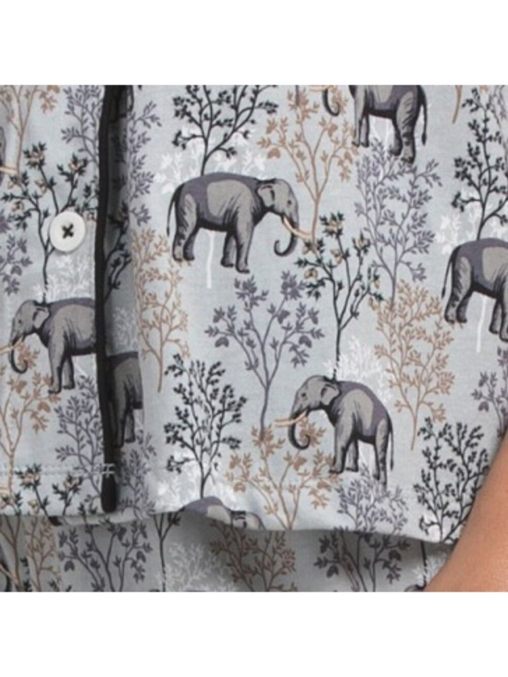 POPPY & CLAY 2pc Organic Cotton Be Natural Pajama Top And Shorts Set - Picture 4 of 4
